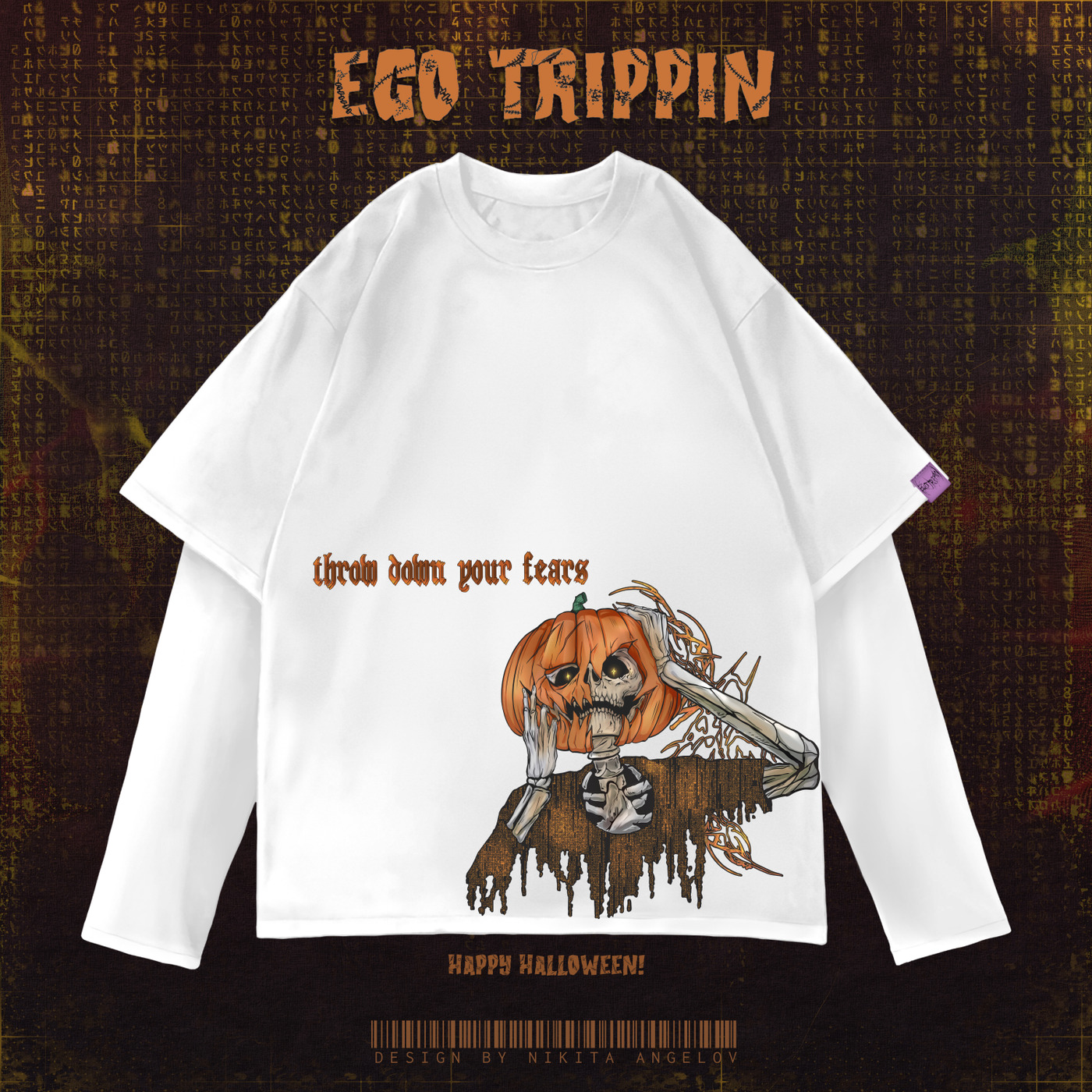 лонгслив "halloween matrix tripp"