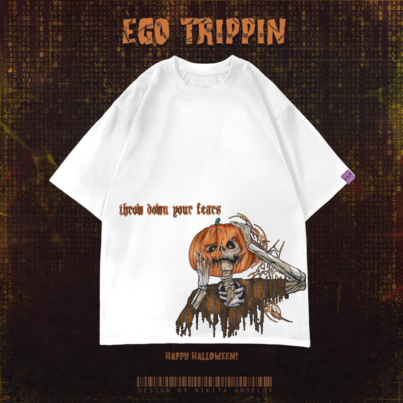 футболка "halloween matrix tripp"