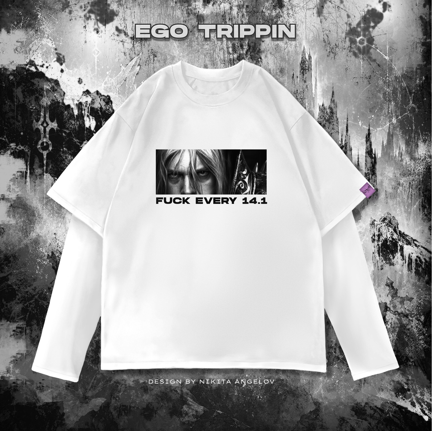 лонгслив ''f*ck every 14.1"