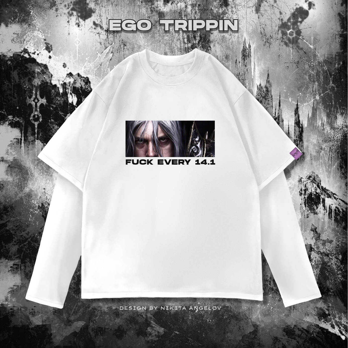 лонгслив ''f*ck every 14.1"