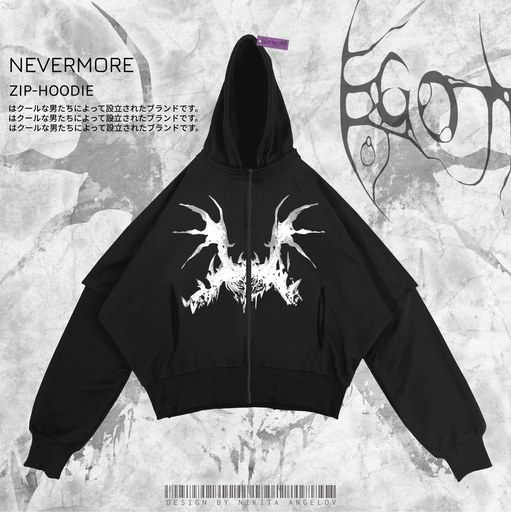 зип-худи "nevermore"