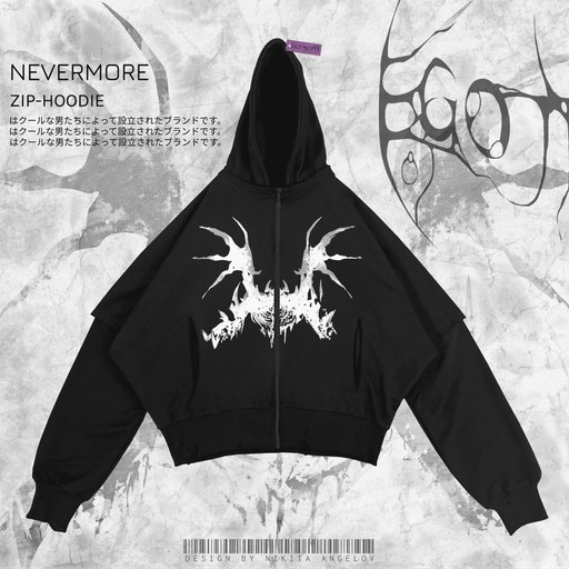 зип-худи "nevermore"