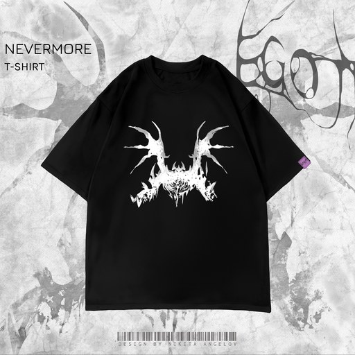 футболка "nevermore"