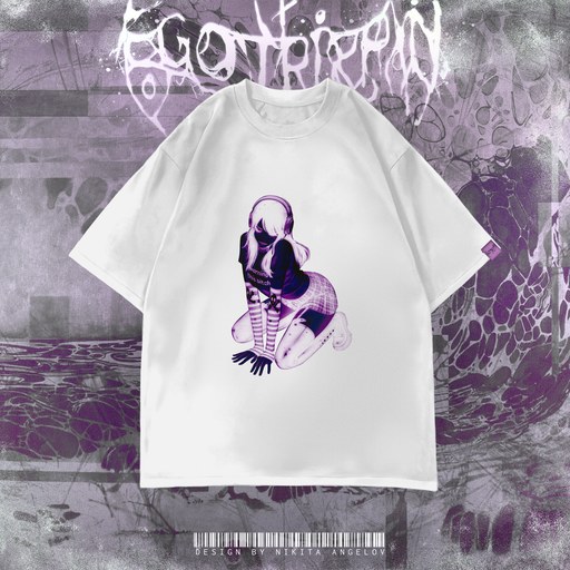 футболка "purple toxic girl"